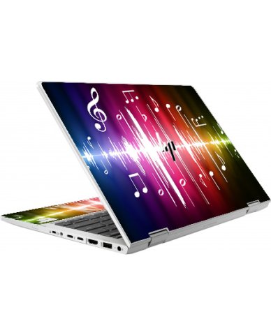 HP EliteBook X360 830 G8 NEON NOTES Laptop Skin