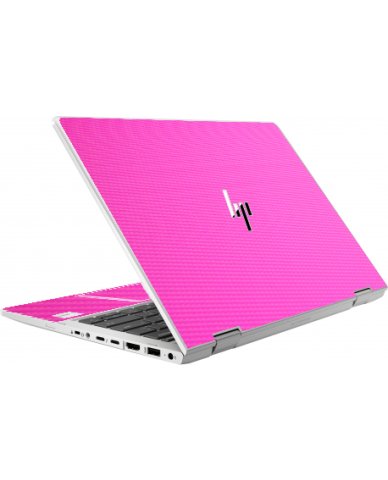 HP EliteBook X360 830 G8 PINK CARBON FIBER Laptop Skin