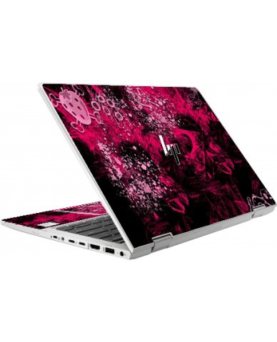 HP EliteBook X360 830 G8 STRAWBERRY CROSSBONES Laptop Skin
