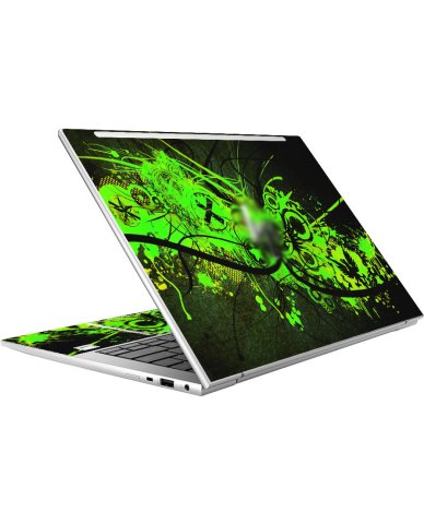 HP EliteBook 845 G9 GRAFITTI GREEN Laptop Skin