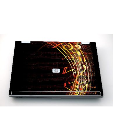 HP Compaq 8510W FLOWING NOTES Laptop Skin