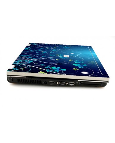 HP EliteBook 8730W BLUE FLOWERS Laptop Skin