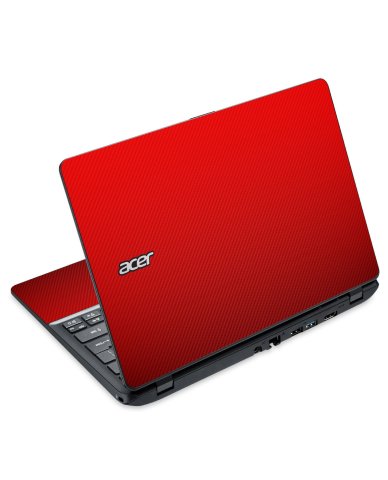 Acer Travelmate B115-M RED CARBON FIBER Laptop Skin