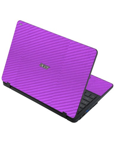 Acer Travelmate B117-M PURPLE CARBON FIBER Laptop Skin
