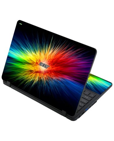 Acer Travelmate B117-M RAINBOW BURST Laptop Skin