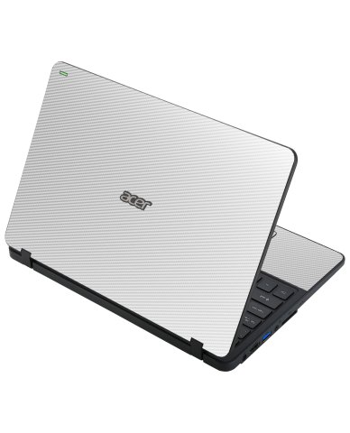 Acer Travelmate B117-M WHITE CARBON FIBER Laptop Skin