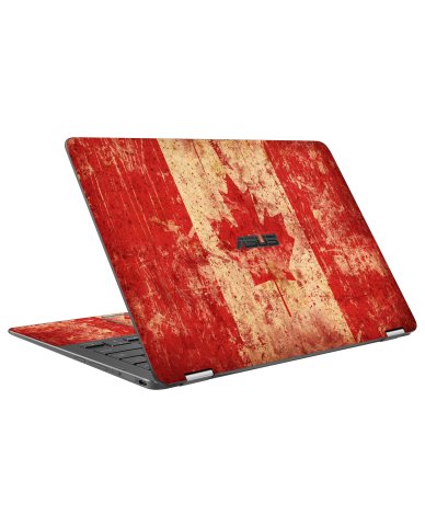 Asus Zenbook Q324U CANADIAN FLAG Laptop Skin