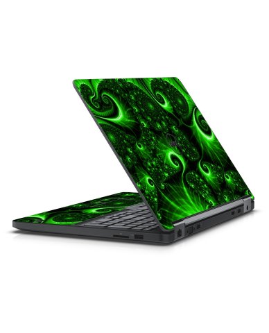 GREEN SWIRLS DELL LATITUDE E5470 SKIN