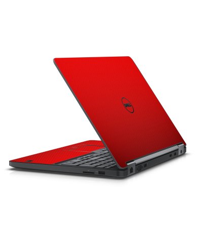 RED TEXTURED CARBON FIBER DELL LATITUDE E5550 SKIN