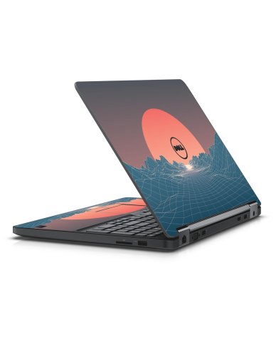 RETRO RED PLANET DELL LATITUDE E5470 SKIN