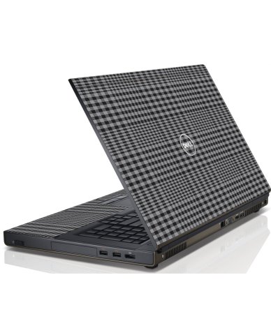 DARKEST GREY PLAID Dell Precision M4800 Laptop Skin