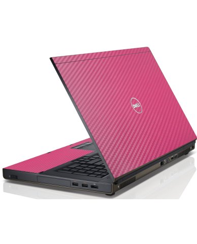 PINK TEXTURED CARBON FIBER Dell Precision M4800 Laptop Skin