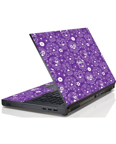 PURPLE SUGAR SKULLS Dell Precision M4800 Laptop Skin