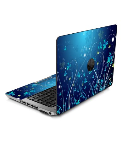 BLUE FLOWER HP ProBook 450 G1 G2 Laptop Skin