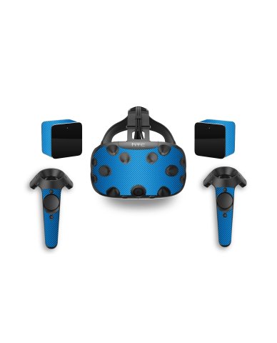 BLUE TEXTURED CARBON FIBER HTC VIVE VR SKIN