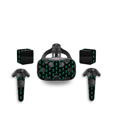 GREEN SKULLS HTC VIVE VR SKIN