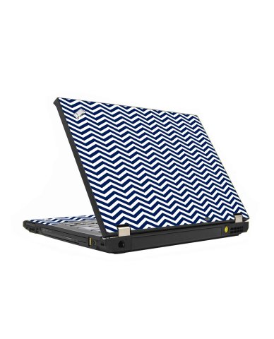 Blue Wavy Chevron IBM Lenovo ThinkPad T430s Laptop Skin