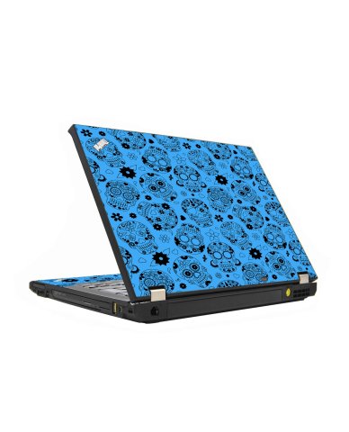 Crazy Blue Sugar Skulls IBM Lenovo ThinkPad T430s Laptop Skin