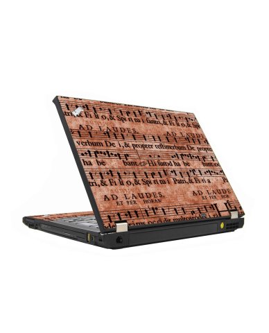 Latin Sheet Music IBM Lenovo ThinkPad T430 Laptop Skin