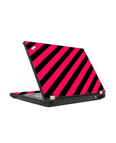 Pink Black Stripes IBM Lenovo ThinkPad T430s Laptop Skin