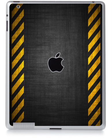 BLACK CAUTION BORDER Apple iPad 4 A1458 SKIN