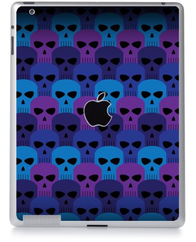 BLUE SKULLS Apple iPad 2 A1395 SKIN