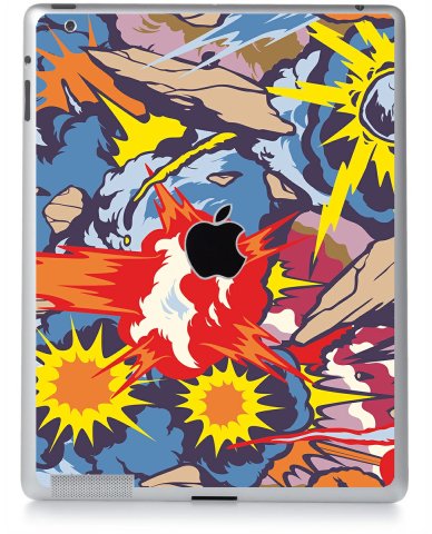 Comic Book Explosions Apple iPad 4 A1458 Skin