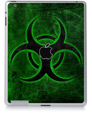 GREEN BIOHAZARD Apple iPad 3 A1416 SKIN