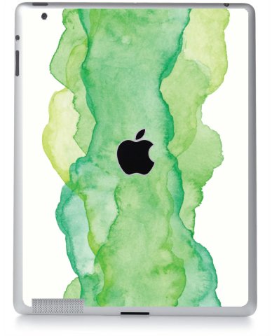 Green Water Color Apple iPad 4 A1458 Skin