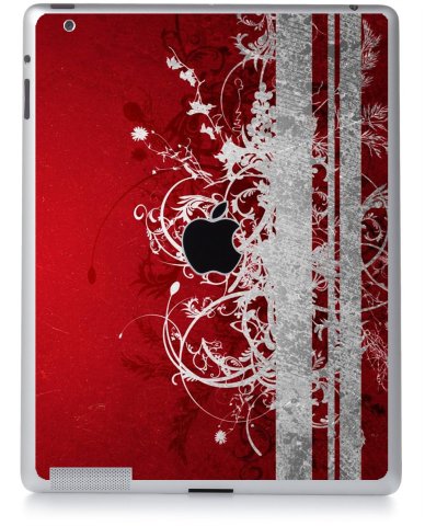 RED GRUNGE Apple iPad 3 A1416 SKIN