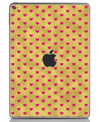 GOLD PINK HEARTS Apple iPad Air 2 A1566 SKIN
