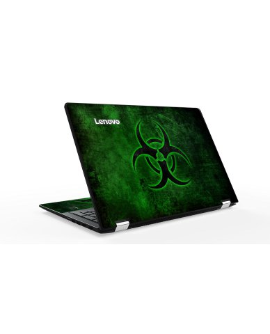 Green Biohazard IBM Lenovo Ideapad Flex 4 (1580) Laptop Skin
