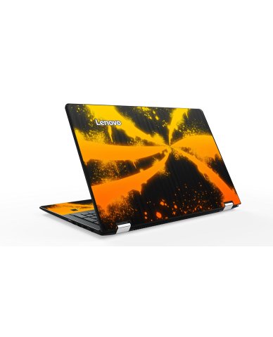 Orange Burst IBM Lenovo Ideapad Flex 4 (1580) Laptop Skin