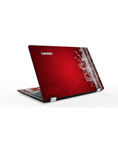 Red Grunge IBM Lenovo Ideapad Flex 4 (1580) Laptop Skin