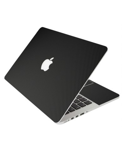 BLACK TEXTURED CARBON FIBER MacBook Pro 12 Retina A1534 Laptop Skin