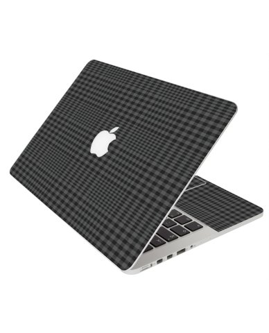 BLACK PLAID MacBook Pro 12 Retina A1534 Laptop Skin