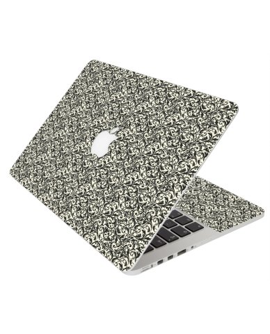 BLACK VERSAILLES MacBook Pro 12 Retina A1534 Laptop Skin