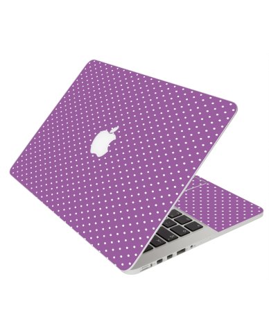 PURPLE POLKA DOT MacBook Pro 12 Retina A1534 Laptop Skin