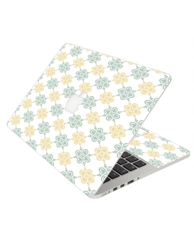 YELLOW GREEN FLOWERS MacBook Pro 12 Retina A1534 Laptop Skin
