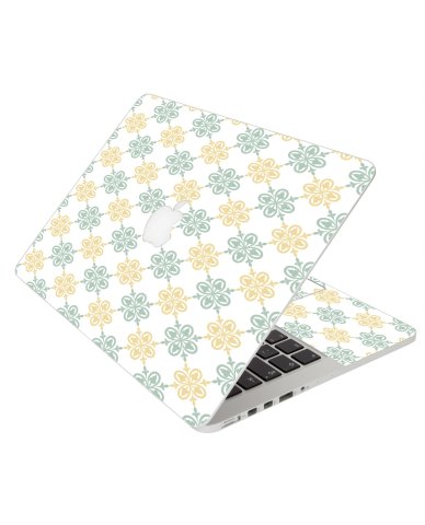 YELLOW GREEN FLOWERS MacBook Pro 13 Retina A1425 Laptop Skin
