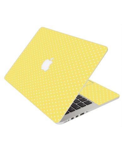 YELLOW POLKA DOT MacBook Pro 13 Retina A1425 Laptop Skin