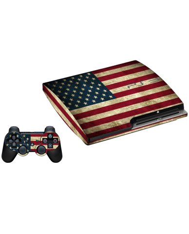AMERICAN FLAG PLAYSTATION 3 GAME CONSOLE SKIN