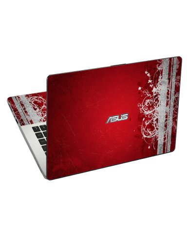 X502C Notebook RED GRUNGE Laptop Skin
