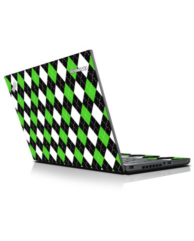 Black and Green Argyle IBM Lenovo ThinkPad X1 Carbon G3 Laptop Skin
