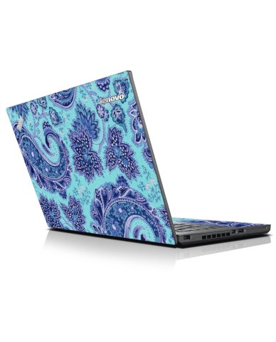 Blue Teal Paisely IBM Lenovo ThinkPad X1 Carbon G3 Laptop Skin