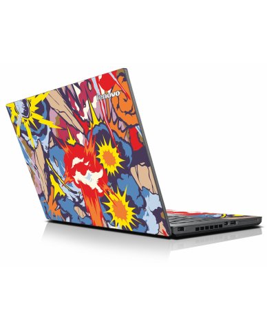 Comic Book Explosion IBM Lenovo ThinkPad T440p Laptop Skin