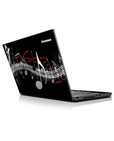 Music Notes IBM Lenovo ThinkPad T440p Laptop Skin