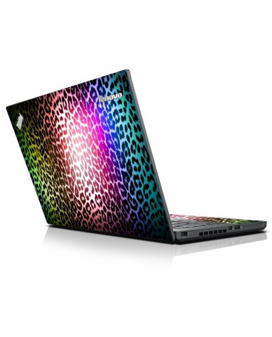 Rainbow Leopard Print IBM Lenovo ThinkPad T440p Laptop Skin