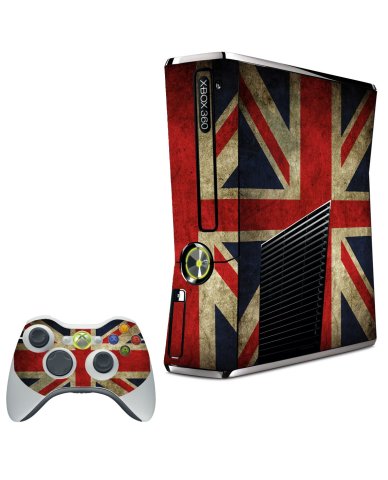 BRITISH FLAG XBOX 360 SLIM GAME CONSOLE SKIN