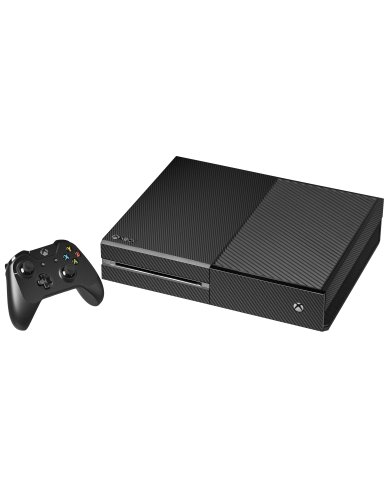 BLACK TEXTURED CARBON FIBER XBOX ONE GAME CONSOLE SKIN